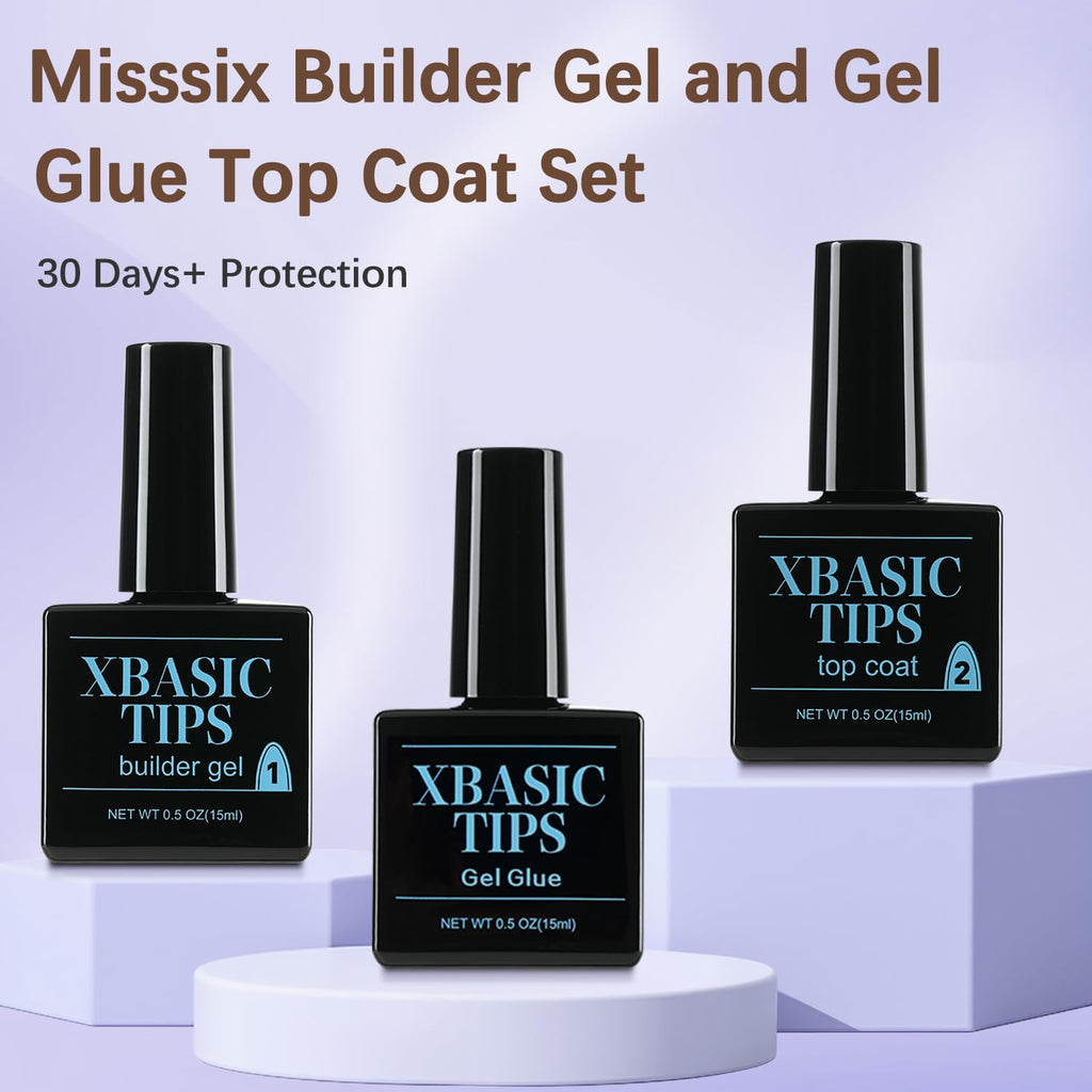 Misssix French Tip Press On Nails – 160Pcs Pink Gel Tips, 16 Sizes