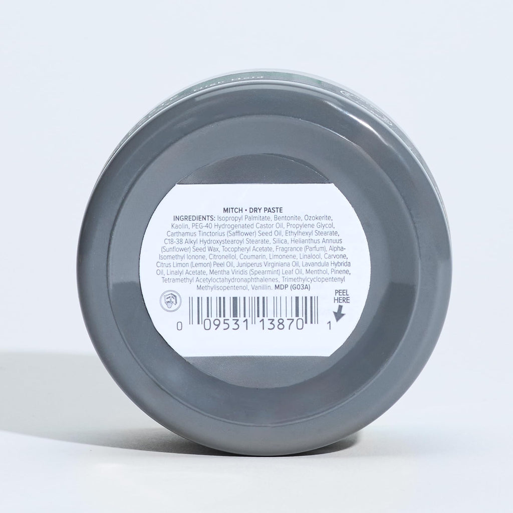 MITCH Dry Paste Texture Clay by Paul Mitchell – High Hold, Ultra Matte Finish for Men (3 oz)