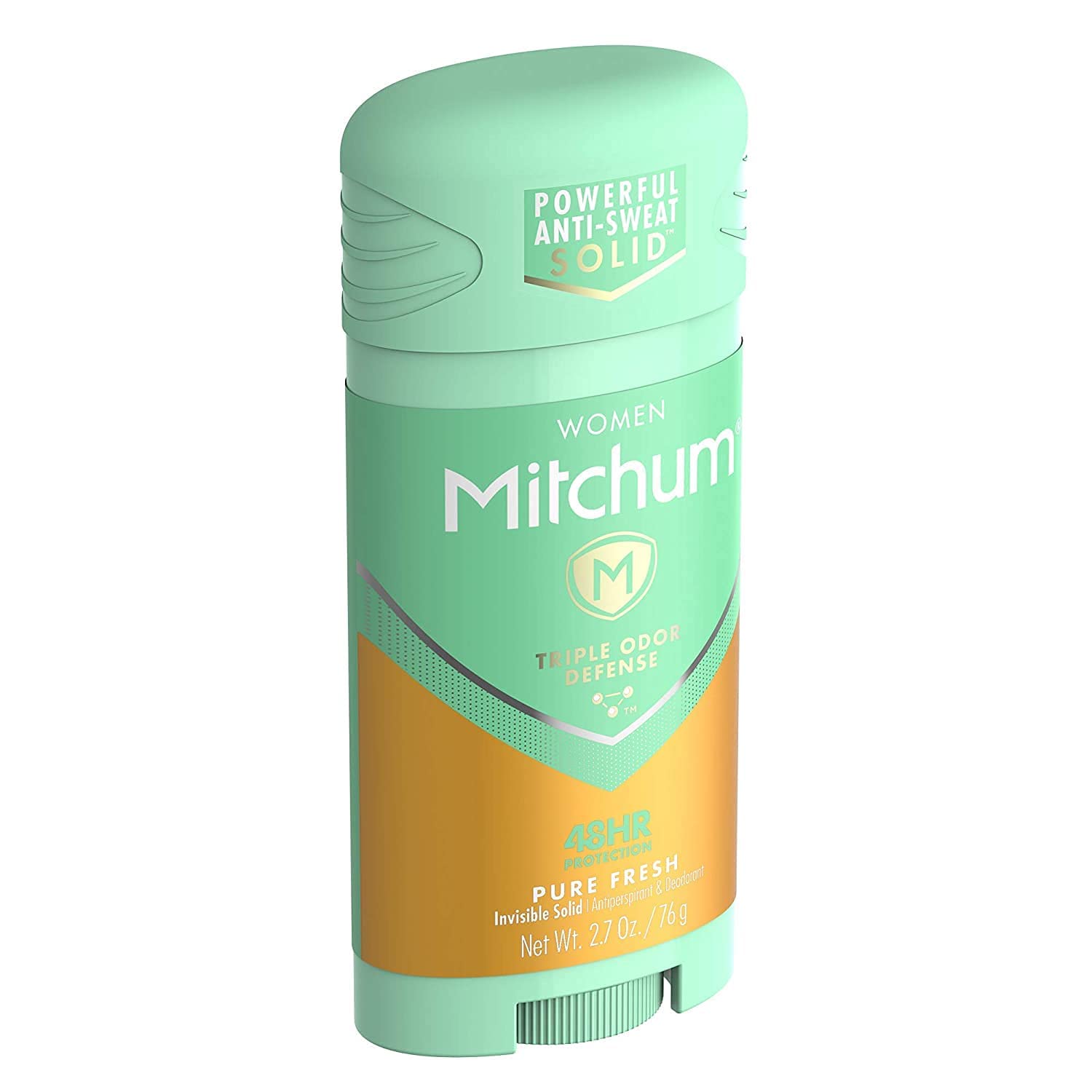 Mitchum Women Triple Odor Defense Invisible Solid — Pure Fresh, 48HR Protection, 8 Pack