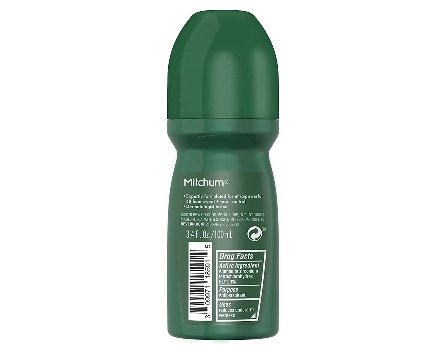 Mitchum Invisible Unscented Roll-On Anti-Perspirant & Deodorant — Pack of 3