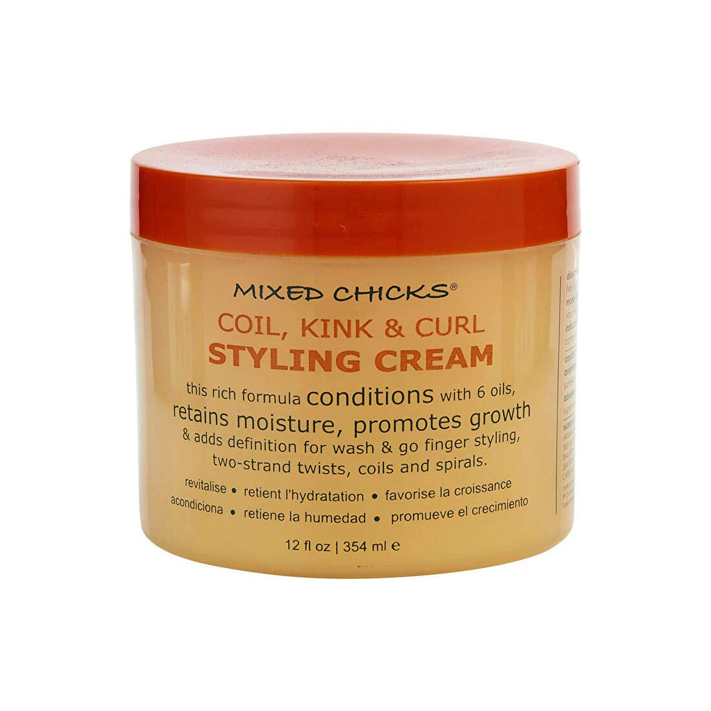 Mixed Chicks Coil, Kink & Curl Styling Cream — 12 Fl Oz | Flexible Hold, Moisture & Shine