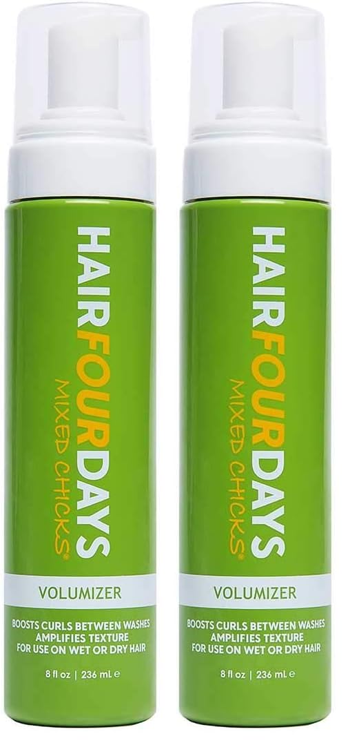 Mixed Chicks Hair Four Days Volumizer, 8 fl oz (Pack of 2) – Instant Volume & Curl Boost