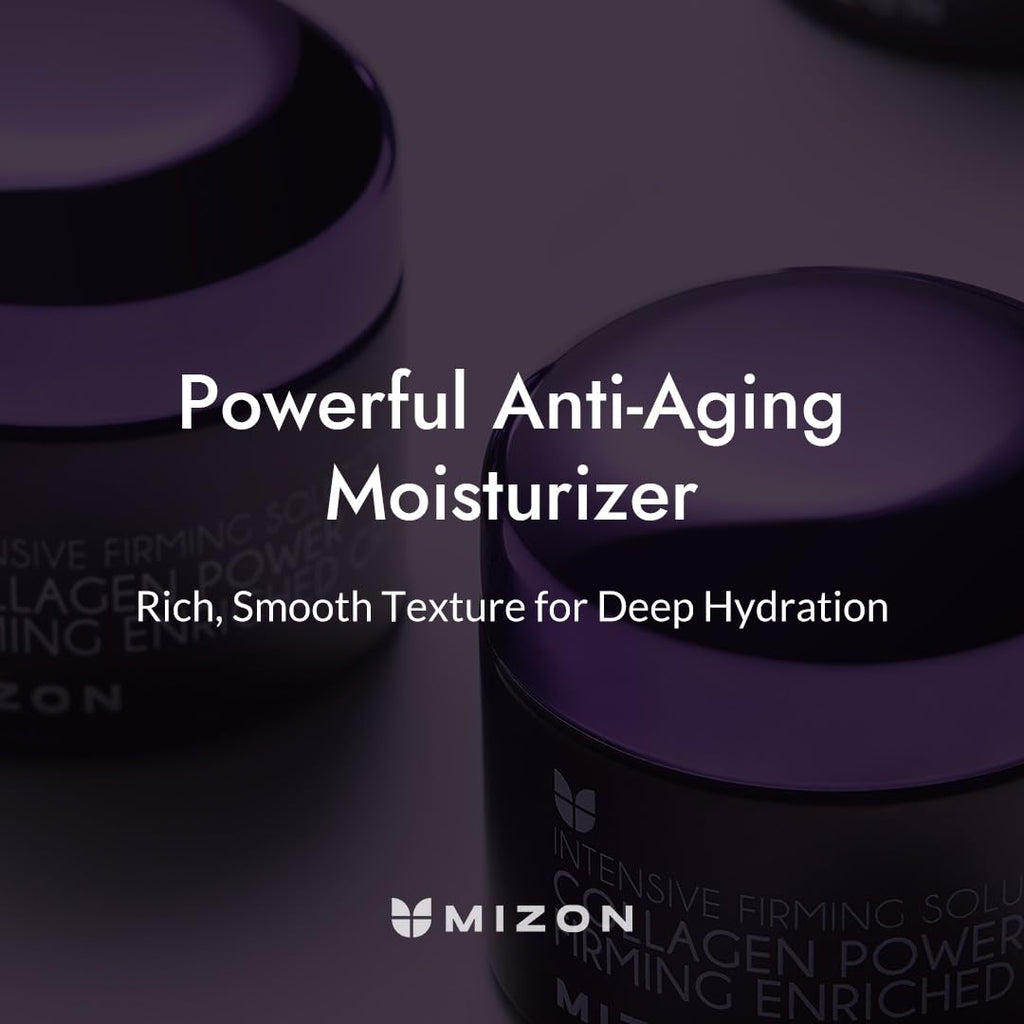 MIZON Collagen Line Cream – Collagen Power Firming Enriched Cream, Korean Skincare (1.69 fl oz)