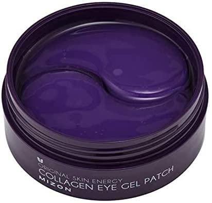 MIZON Marine Collagen Eye Gel Patch – 60pcs Hydrogel Eye Masks with Caviar & Chamomile