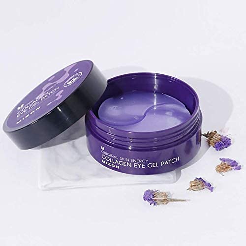 MIZON Marine Collagen Eye Gel Patch – 60pcs Hydrogel Eye Masks with Caviar & Chamomile