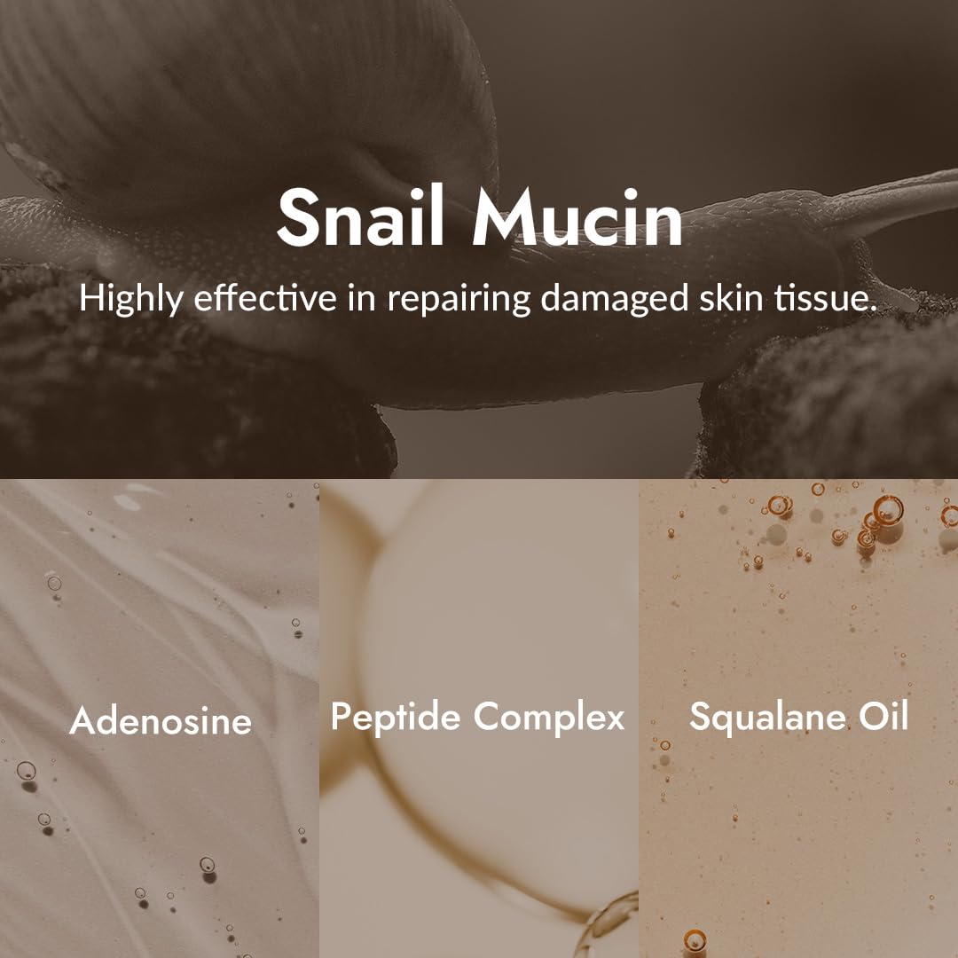 MIZON Snail Line Snail Repair Eye Cream – Hydrating Korean Skincare for Delicate Under-Eye Skin (0.84 oz)