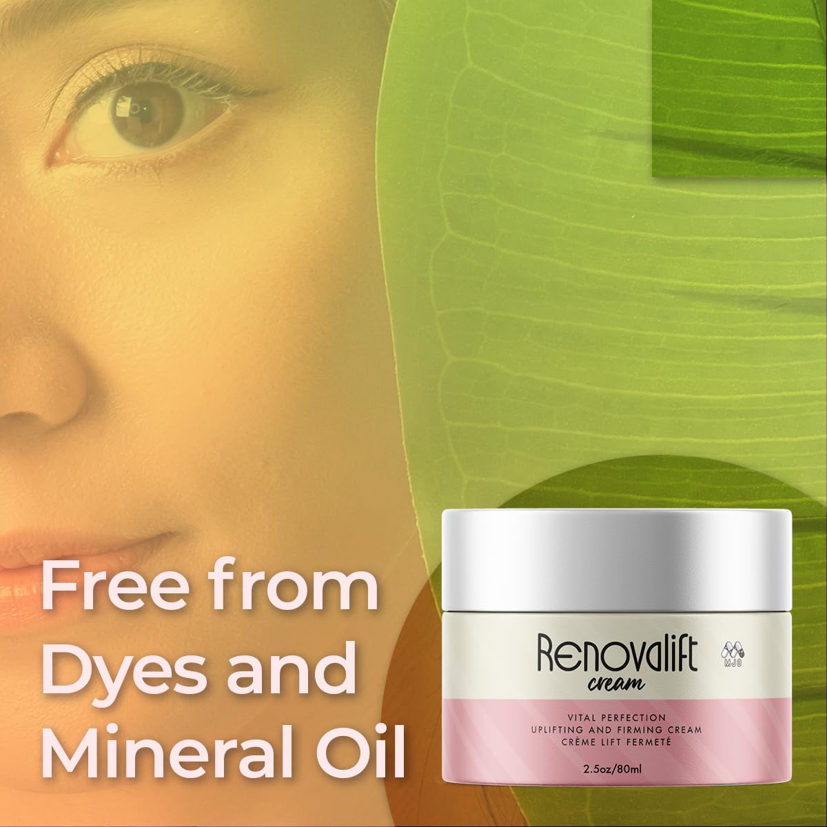 MJO Renovalift Face Cream – 2 Pack All-Natural Facial & Neck Moisturizer (5 oz)
