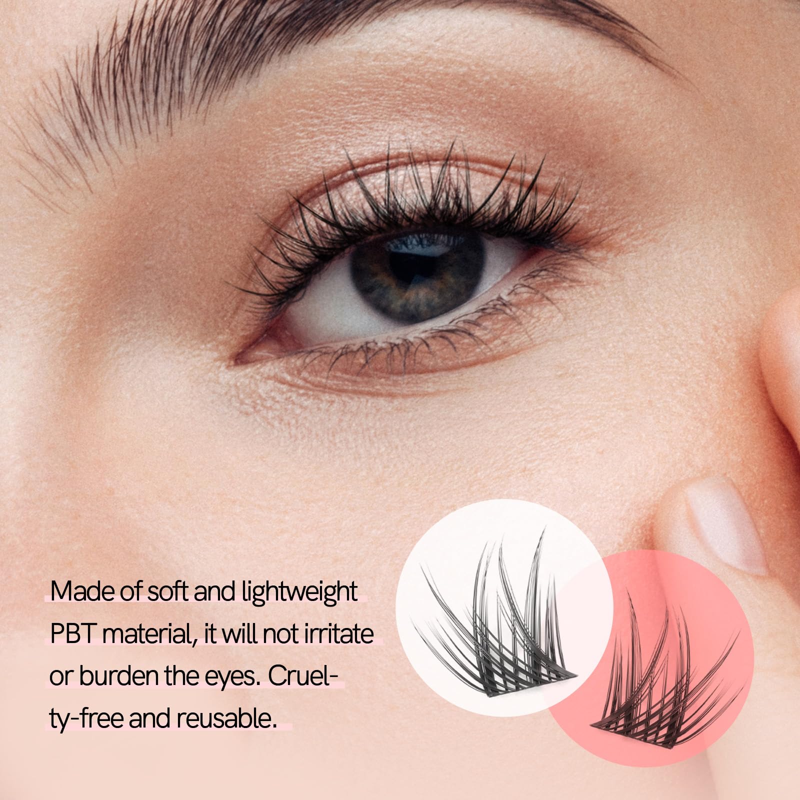 MLEN DIARY DIY Eyelash Extension Kit – 114 Pcs, 10–16mm Manga Clusters, Lash Bond & Remover