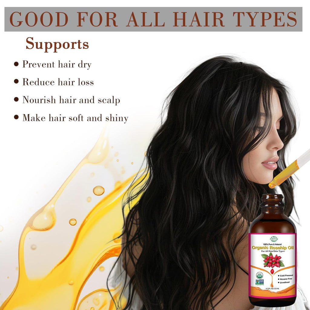 MMPANG 100% Pure Rosehip Oil – Organic, Cold-Pressed, Hexane-Free