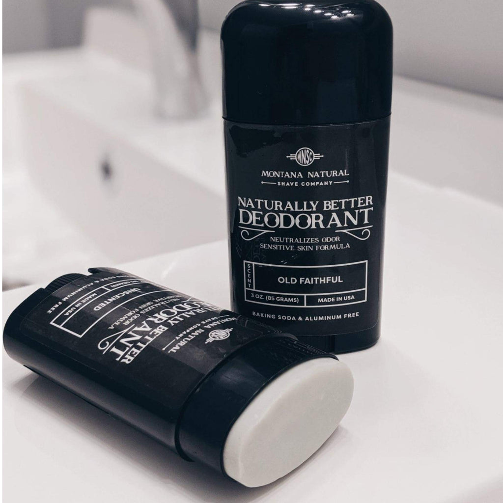 MNSC Old Faithful Deodorant – Magnesium & Activated Charcoal, Aluminum- & Baking Soda-Free (Pack of 2)