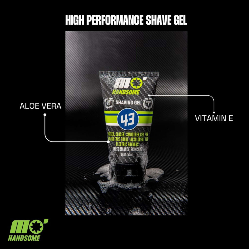 Mo' Handsome Premium Shave Gel for Men – Smooth Glide, Hydration & Aloe Vera | Made in USA