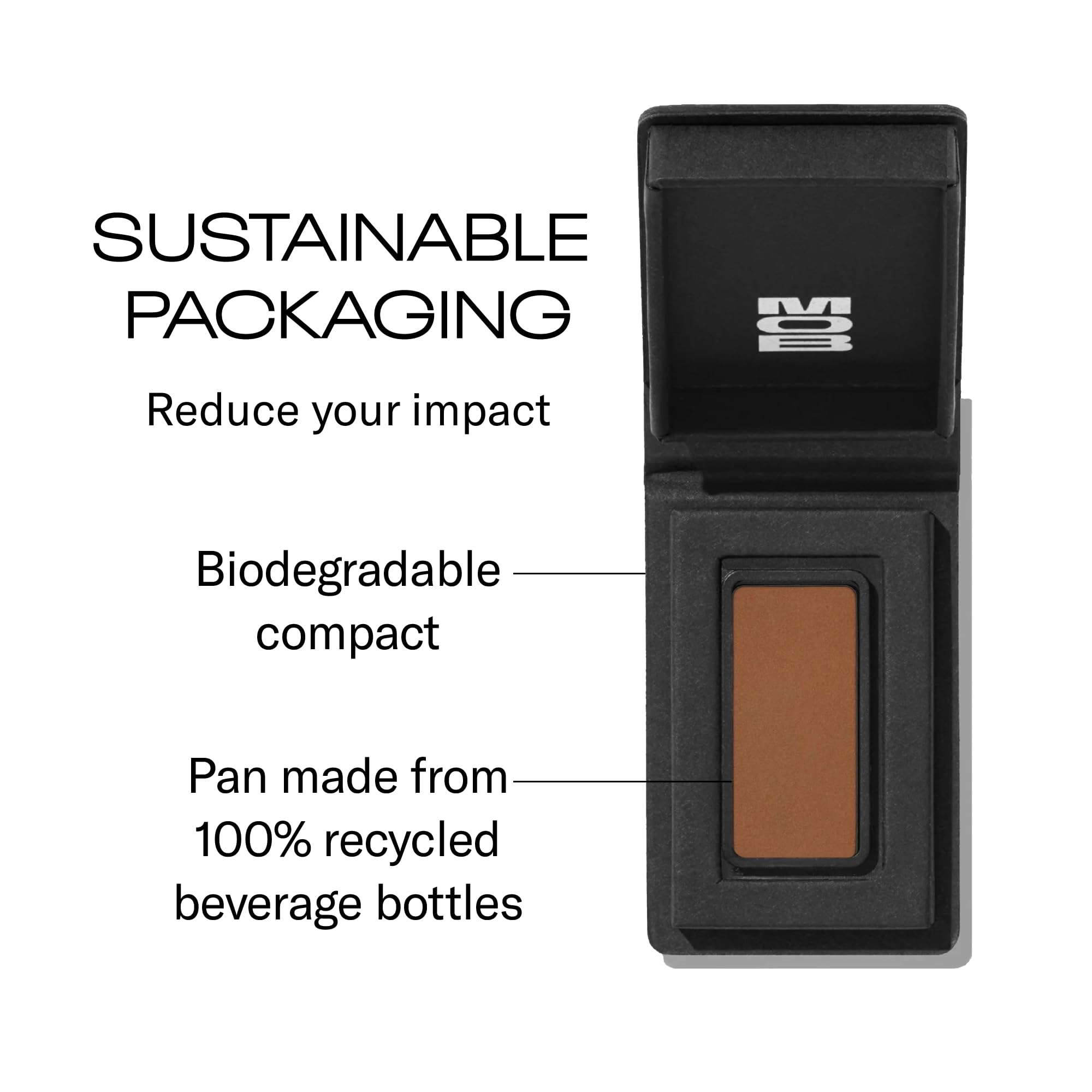 MOB Beauty Eyeshadow M18 Matte Milk-Chocolate – Warm Brown, Talc-Free, Vegan & Cruelty-Free