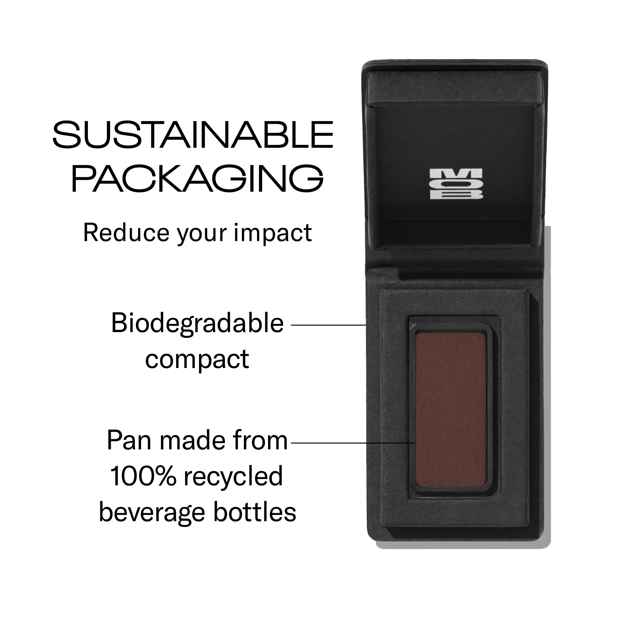 MOB Beauty Eyeshadow M28 Matte Rich Brown Plum – Vegan, Cruelty-Free, Long-Wear