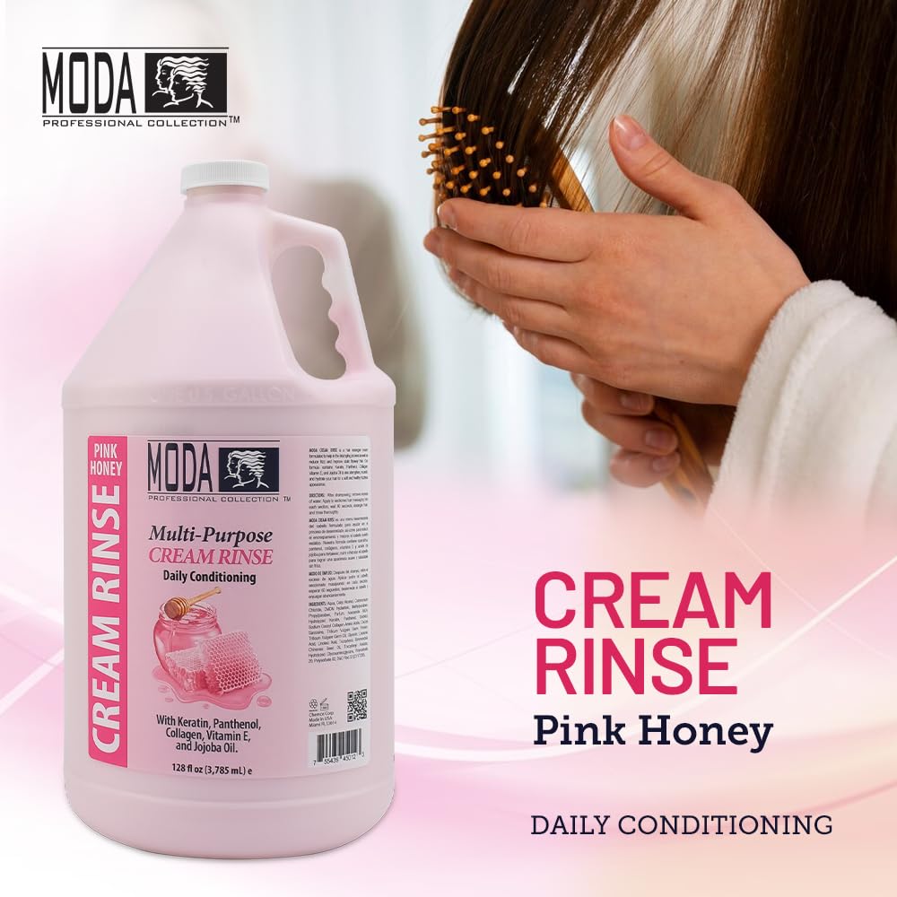 MODA Cream Rinse - Nourish, Detangle & Repair Hair with Keratin, Panthenol, Collagen & Vitamin E