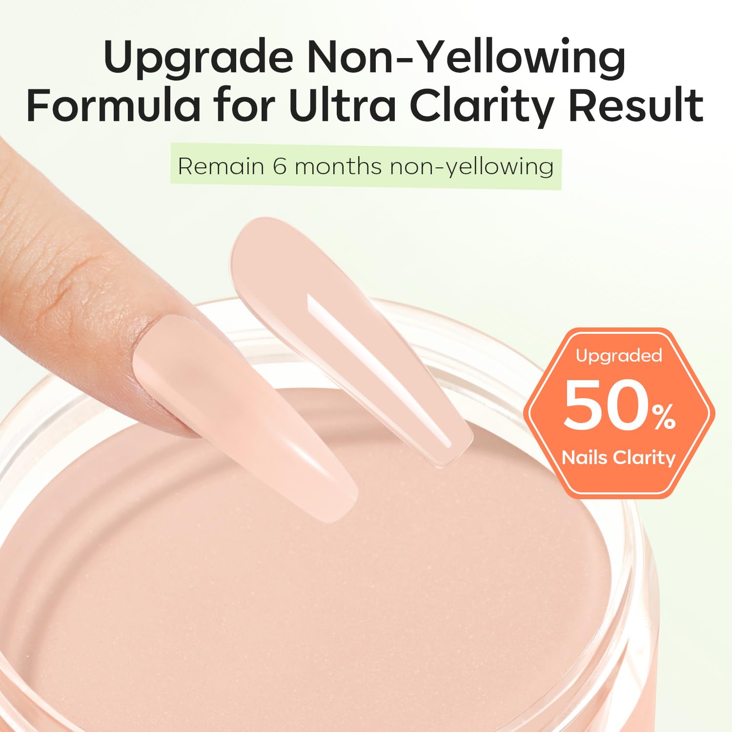 Modelones Acrylic Powder 120g Nude Blush – Large Capacity for 3D Nails & French