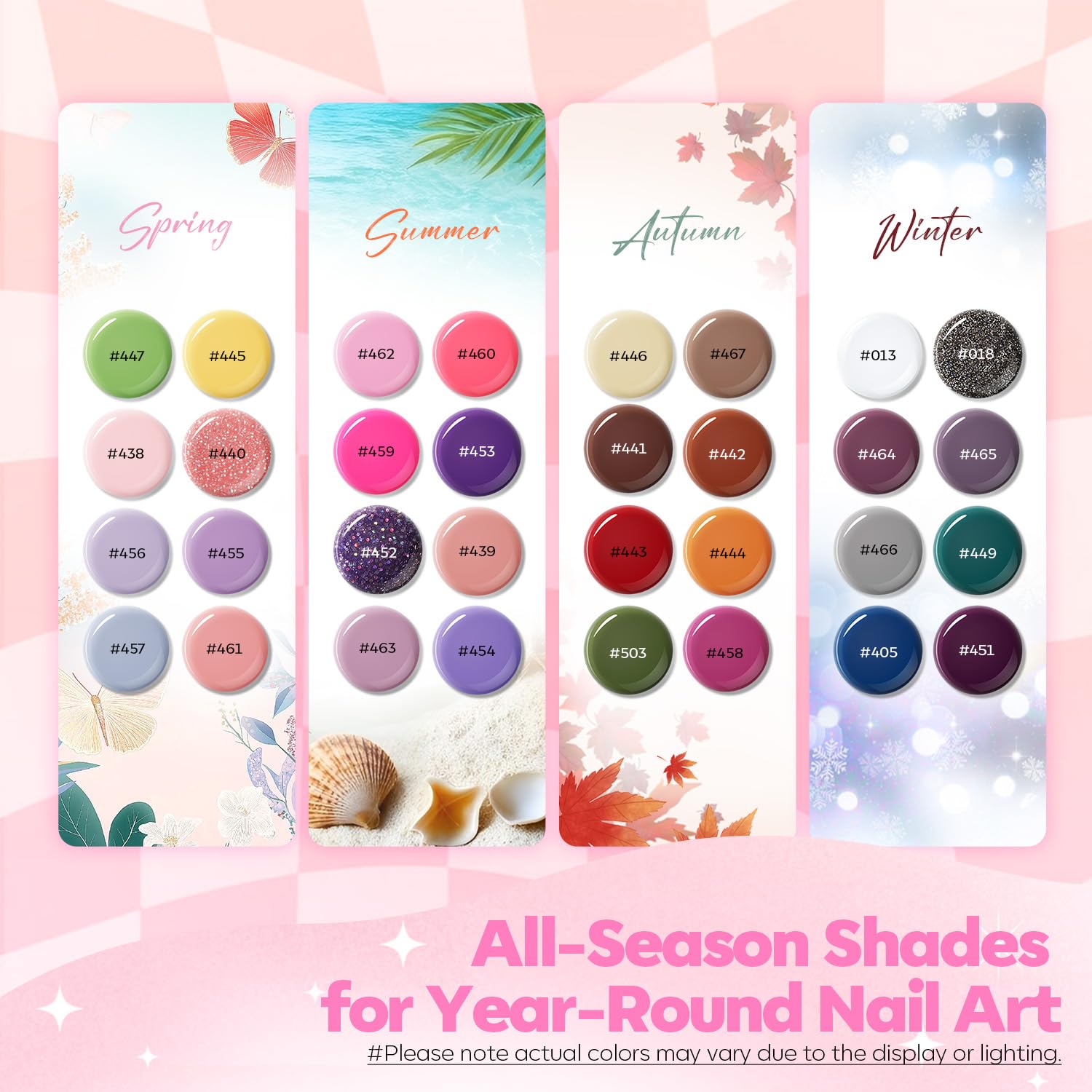 Modelones 133pcs Poly Extension Gel Nail Kit – All-Season Colors, 8W Lamp & Tools