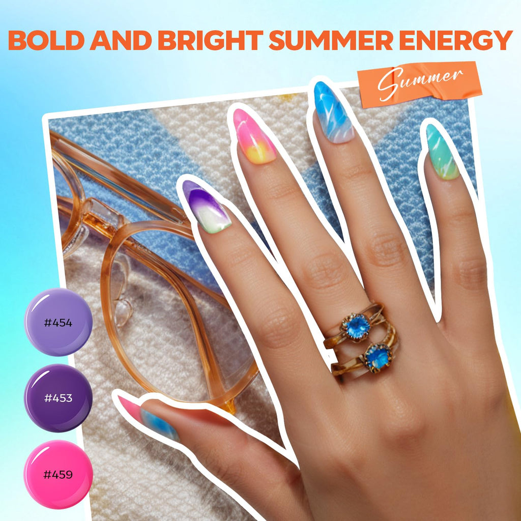 Modelones 133pcs Poly Extension Gel Nail Kit – All-Season Colors, 8W Lamp & Tools