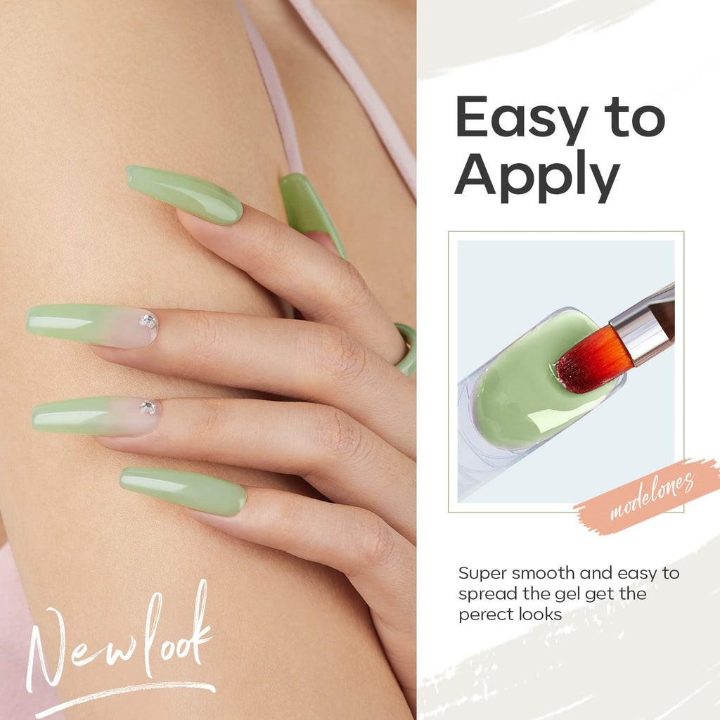 Modelones 6-Color Poly Nail Gel Set – DIY Home Manicure
