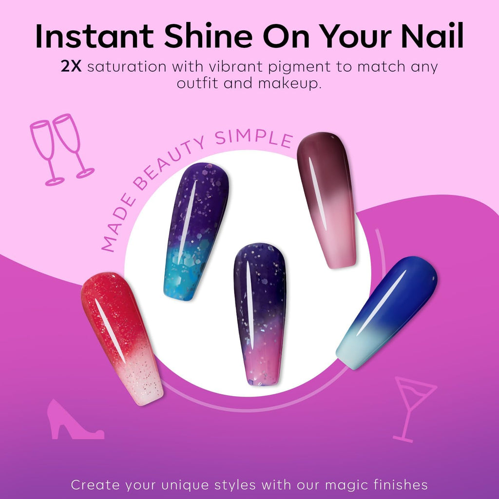 Modelones Color Changing Nail Polish Set – 6 Mood Colors, Quick Dry, Ombre