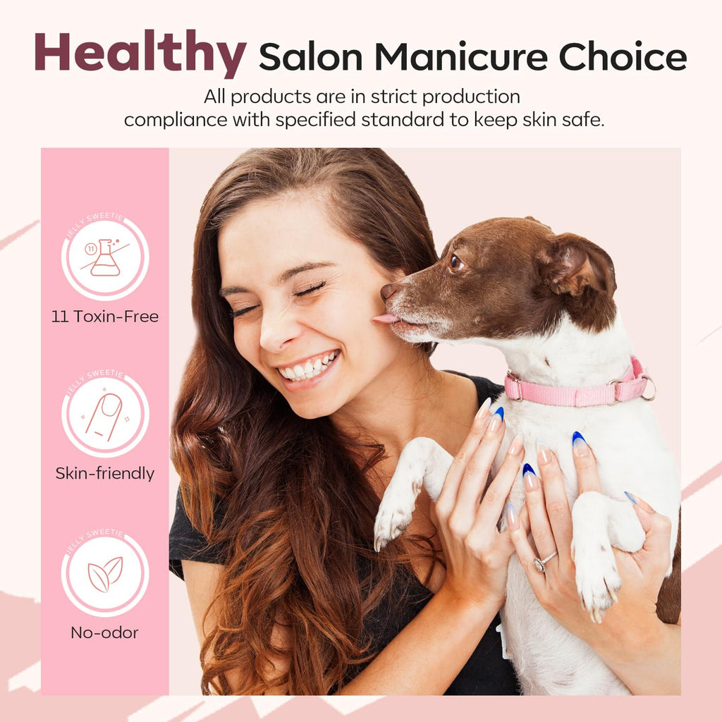 Modelones Poly Gel Set – 5 Jelly Colors for DIY Nail Extensions