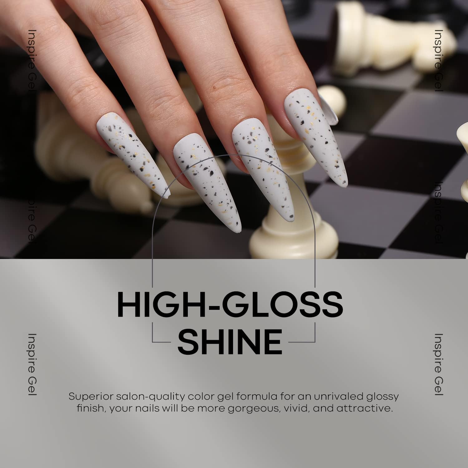 Modelones Grey Gel Nail Polish Set – 6 Colors (Winter Gray Tones) | Soak Off LED Kit