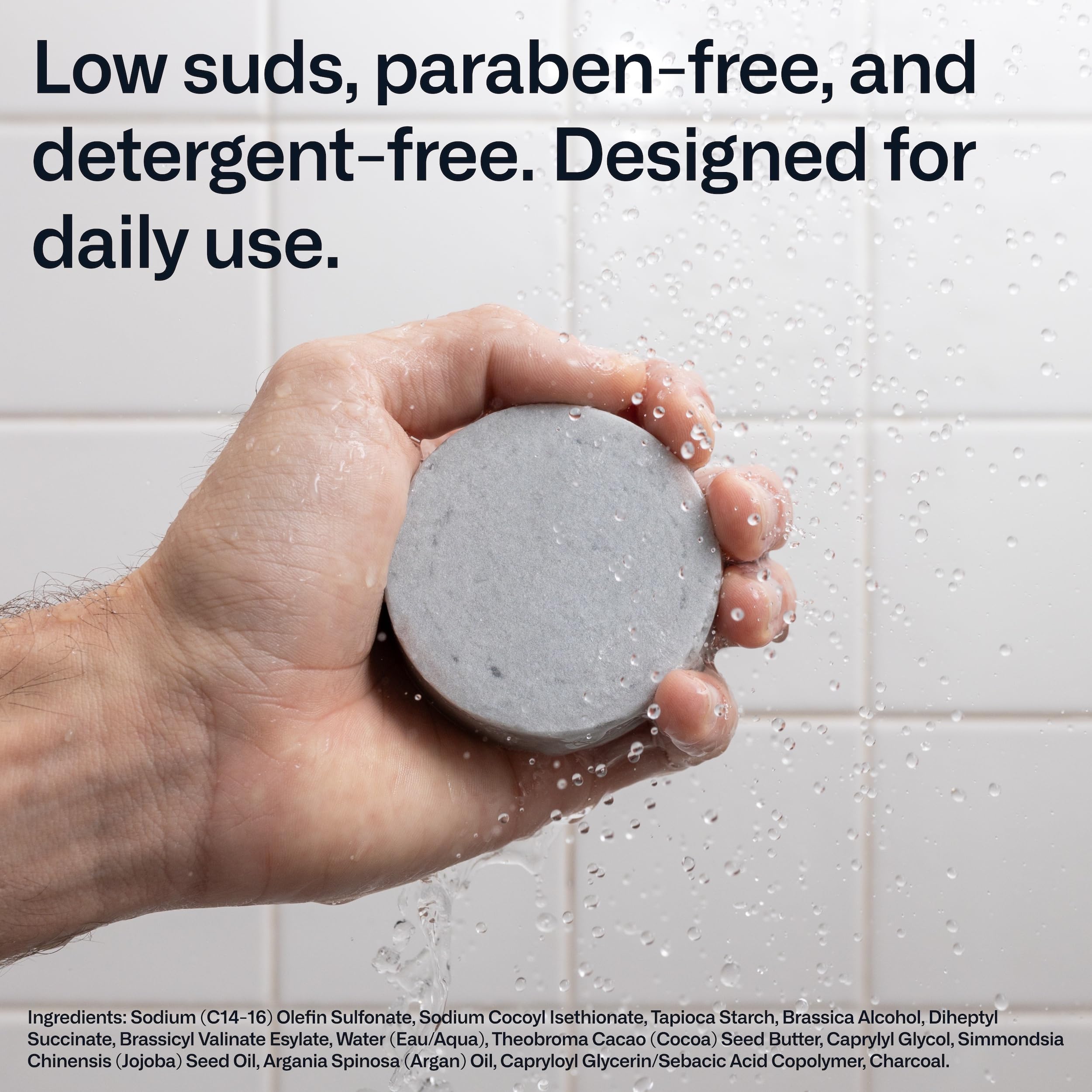 Modern Mammals Light Shampoo Bar – Gentle, Fragrance-Free, Vegan (2 Pack x 2.4oz Bars)