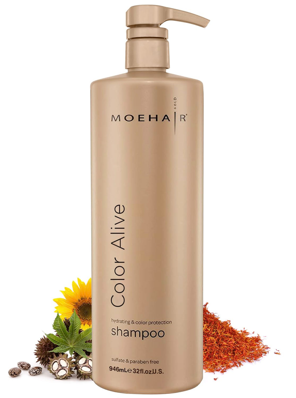 MOEHAIR Color Alive Shampoo — Color-Protecting Hydration for Color-Treated Hair (32 oz)