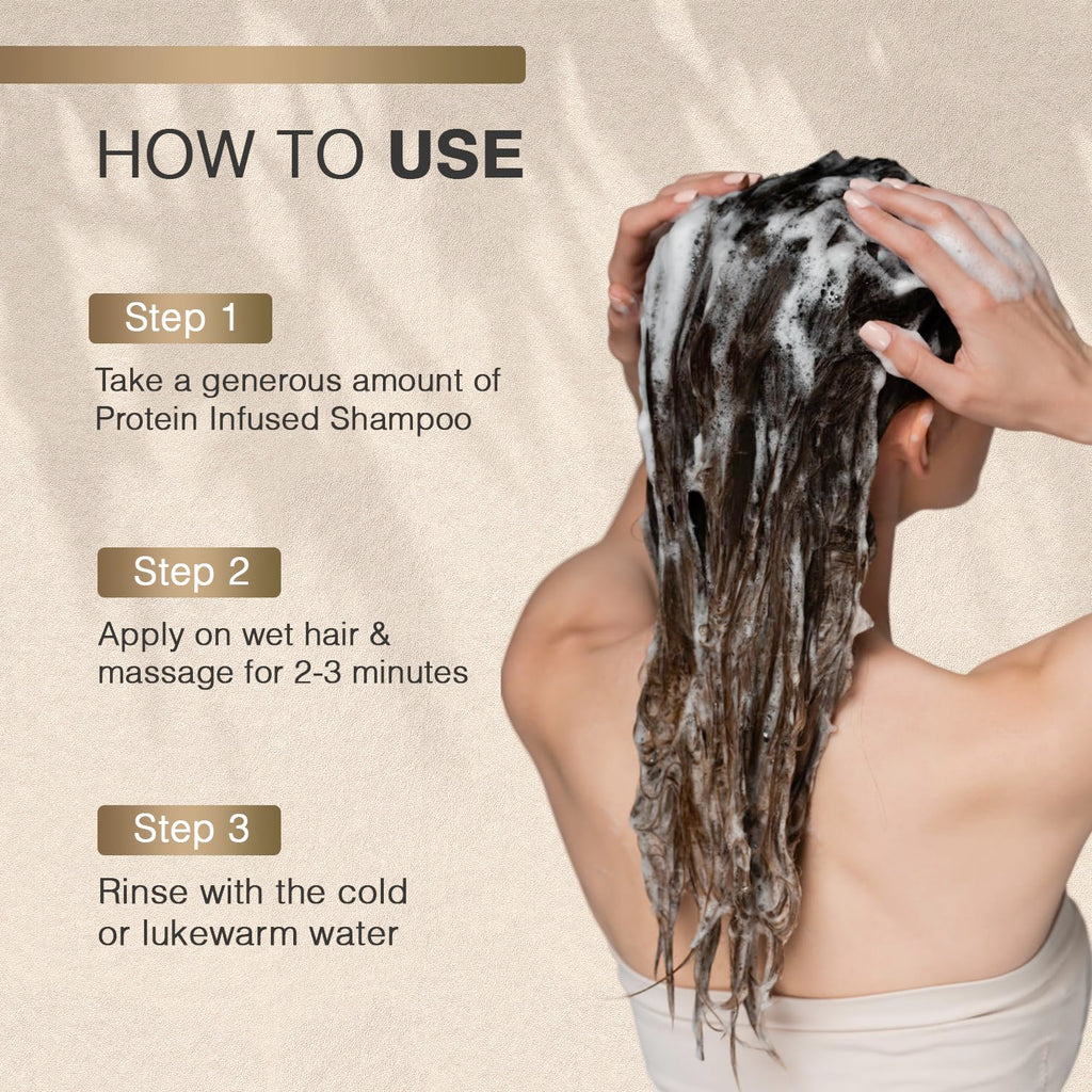 MOEHAIR Protein Infused Shampoo – Anti-Frizz, Moisturizing & Strengthening (32 Fl Oz)