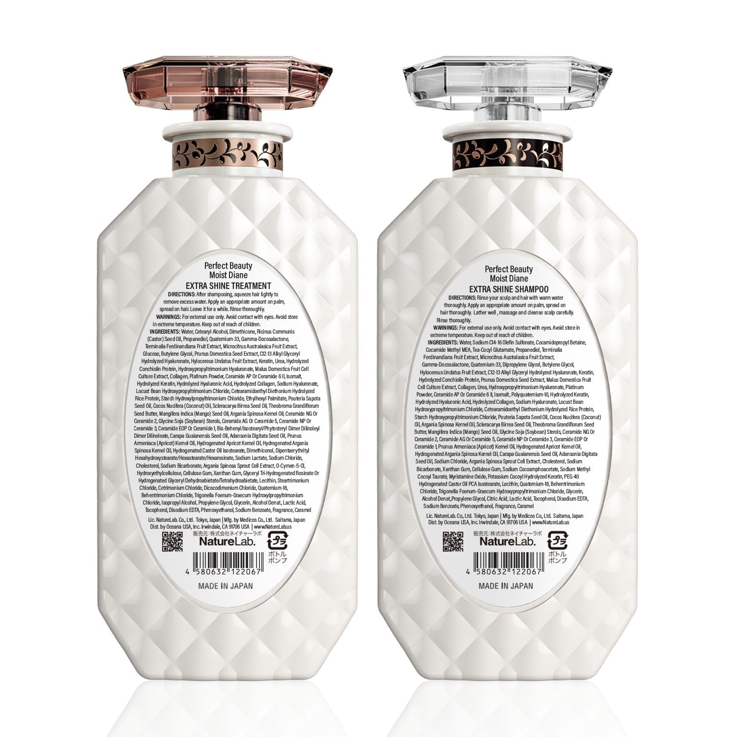 Moist Diane Argan Oil Shampoo & Conditioner Set – Silicone & Sulfate Free, 30.4 Fl Oz, For All Hair Types