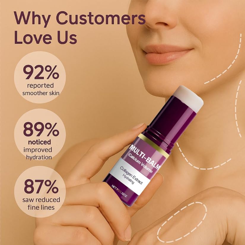 MOKA Cemenrete Multi-Balm Stick – Hydrating Collagen Extract with Calcium, 9g