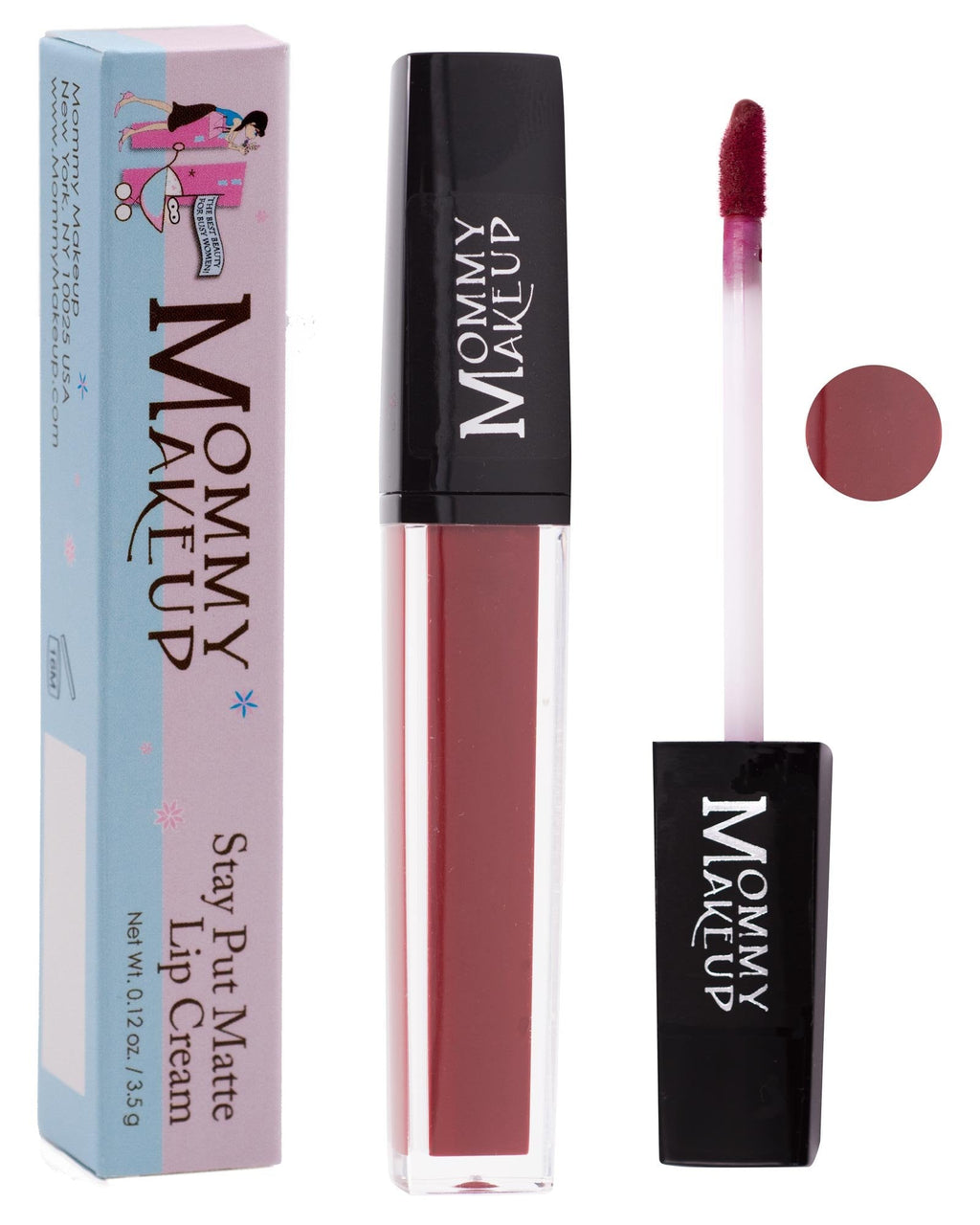 Mommy Makeup Stay Put Matte Lip Cream – Kiss-Proof, Waterproof (Harlow)