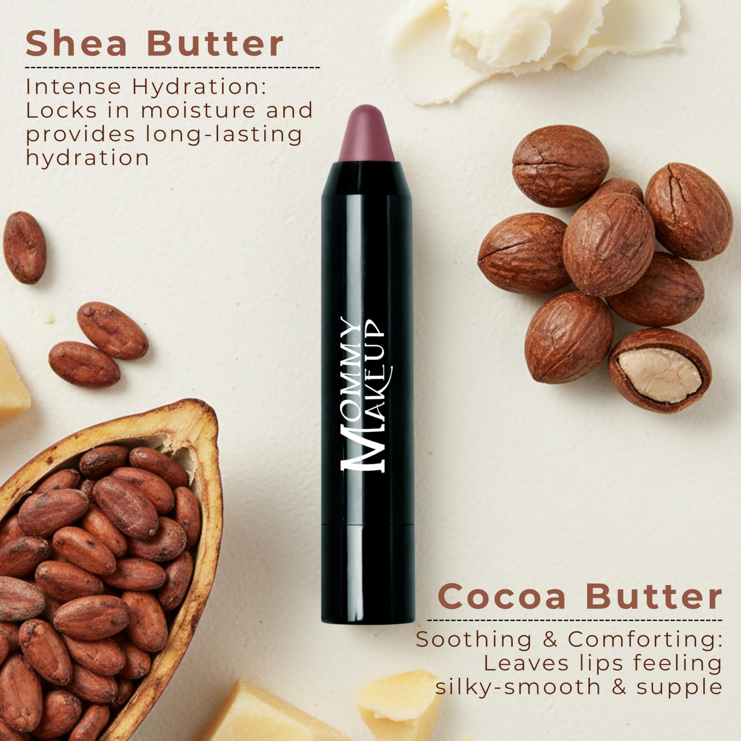 Mommy Makeup Triple Sticks - Toasted Berry Lipstick, Cream Blush & Treatment