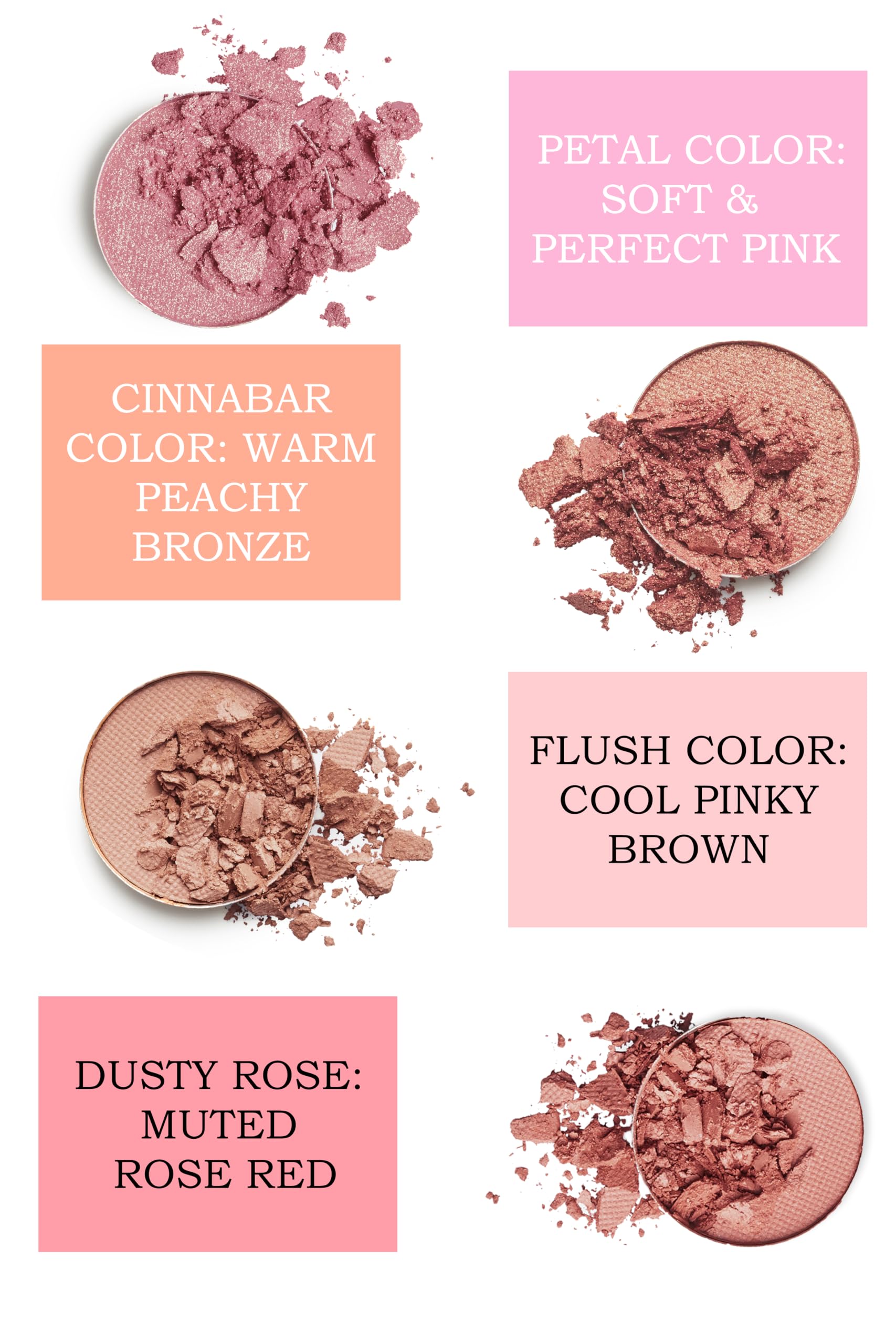 Mom's Secret 100% Natural Blush – Dusty Rose, Organic & Vegan, Cruelty-Free, Made in USA