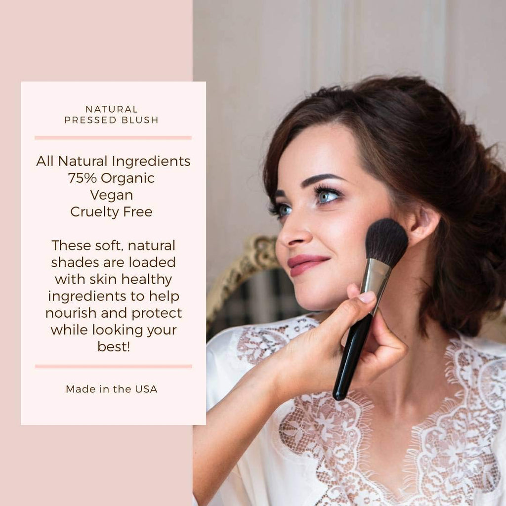 Mom's Secret 100% Natural Blush – Dusty Rose, Organic & Vegan, Cruelty-Free, Made in USA
