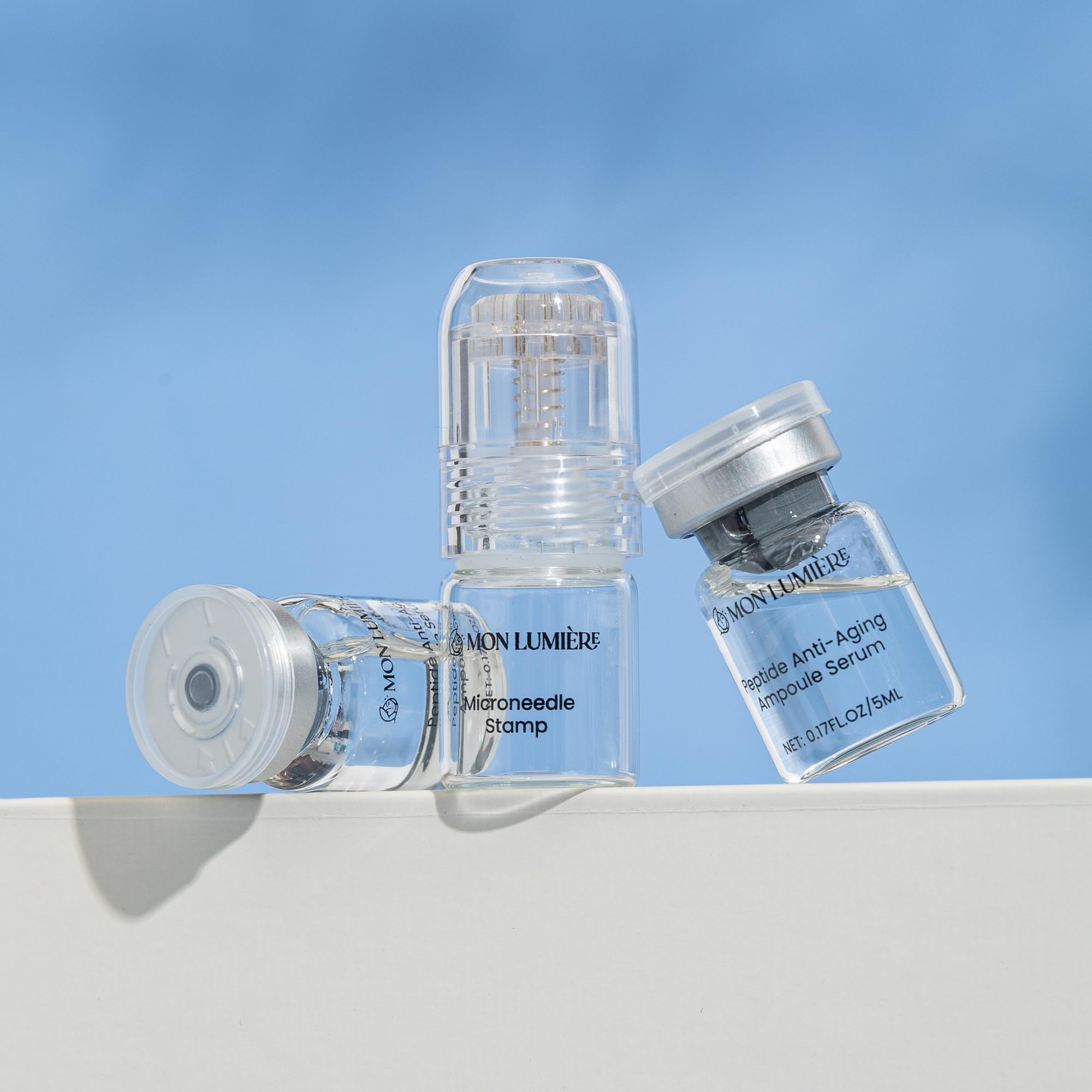 Mon Lumière Micro-Infusion System – 0.25mm Gold Derma Stamp with PDRN & Peptides – At-Home Facial Starter Kit
