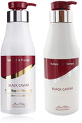 Mon Platin Total Repair Shampoo & Total Reviving Conditioner – Black Caviar, Vitamin B5, Natural Oils (Paraben-Free, Color-Safe) 500ml