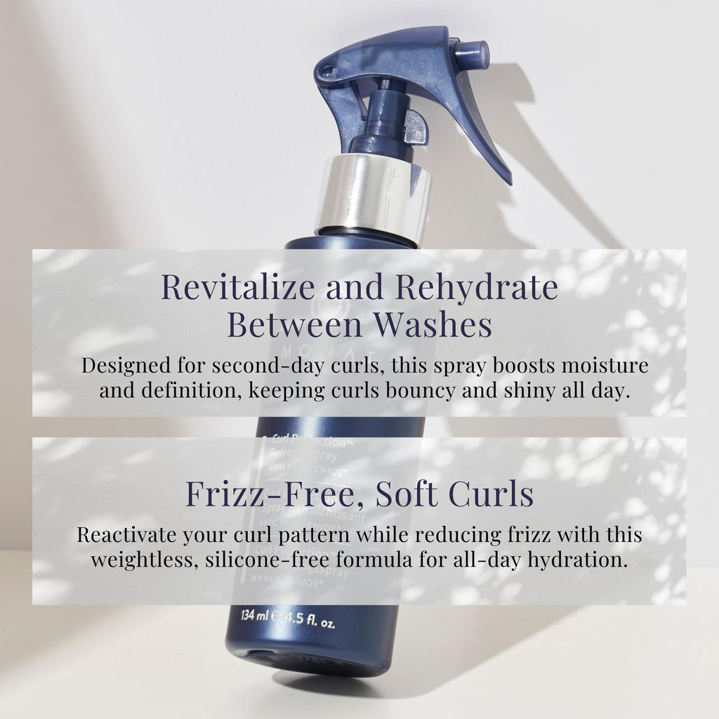 MONAT Curl Perfection Refresh Spray — Second-Day Curl Reactivator, Hydration, Frizz Control, Shine (134 ml/4.5 oz)