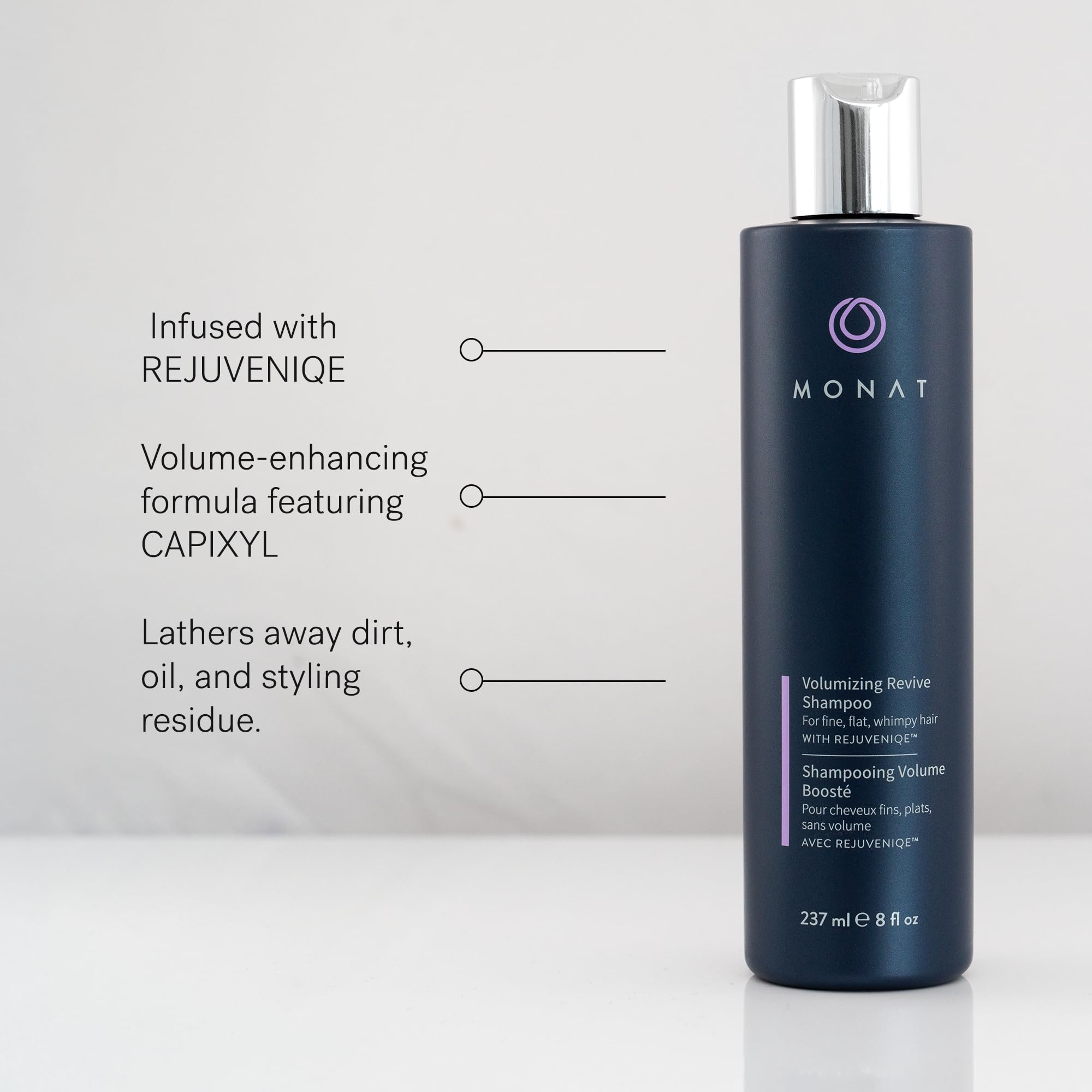 MONAT Volumizing Shampoo & Conditioner Set with REJUVENIQE – Lightweight Care for Fine, Flat Hair