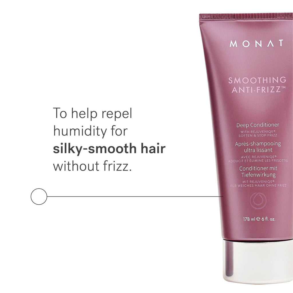 MONAT Smoothing Deep Conditioner with Rejuveniqe | Anti-Frizz, Long-Lasting Frizz Control for Damaged Hair