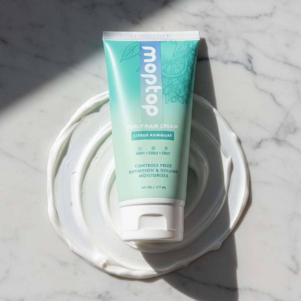 MopTop Curl Cream - Frizz Control, Curl Definition & Volume for Wavy, Curly & Coily Hair (6oz)