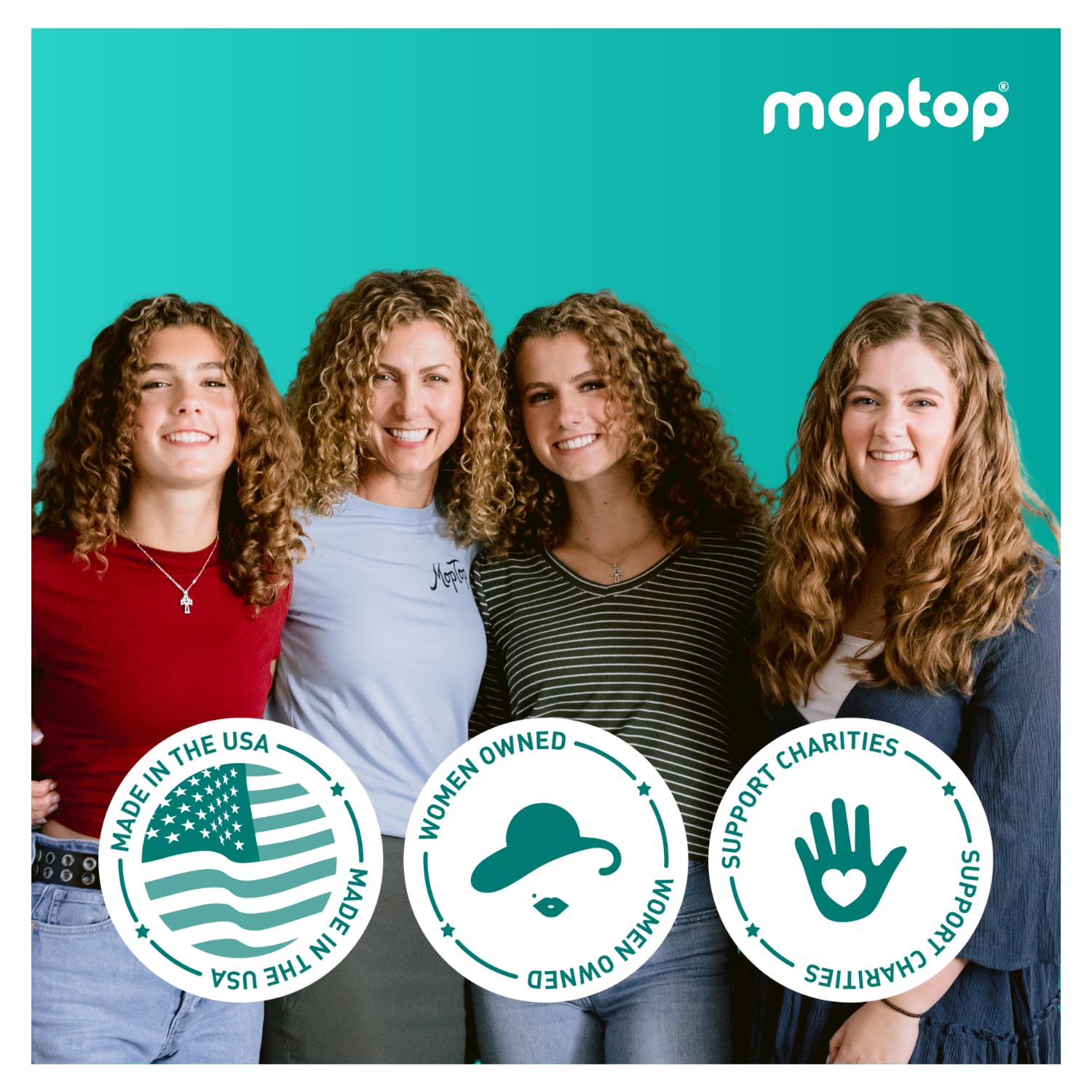 MopTop Curl Cream - Moisturizing Curl Activator for Frizz & Volume (2.5 oz)