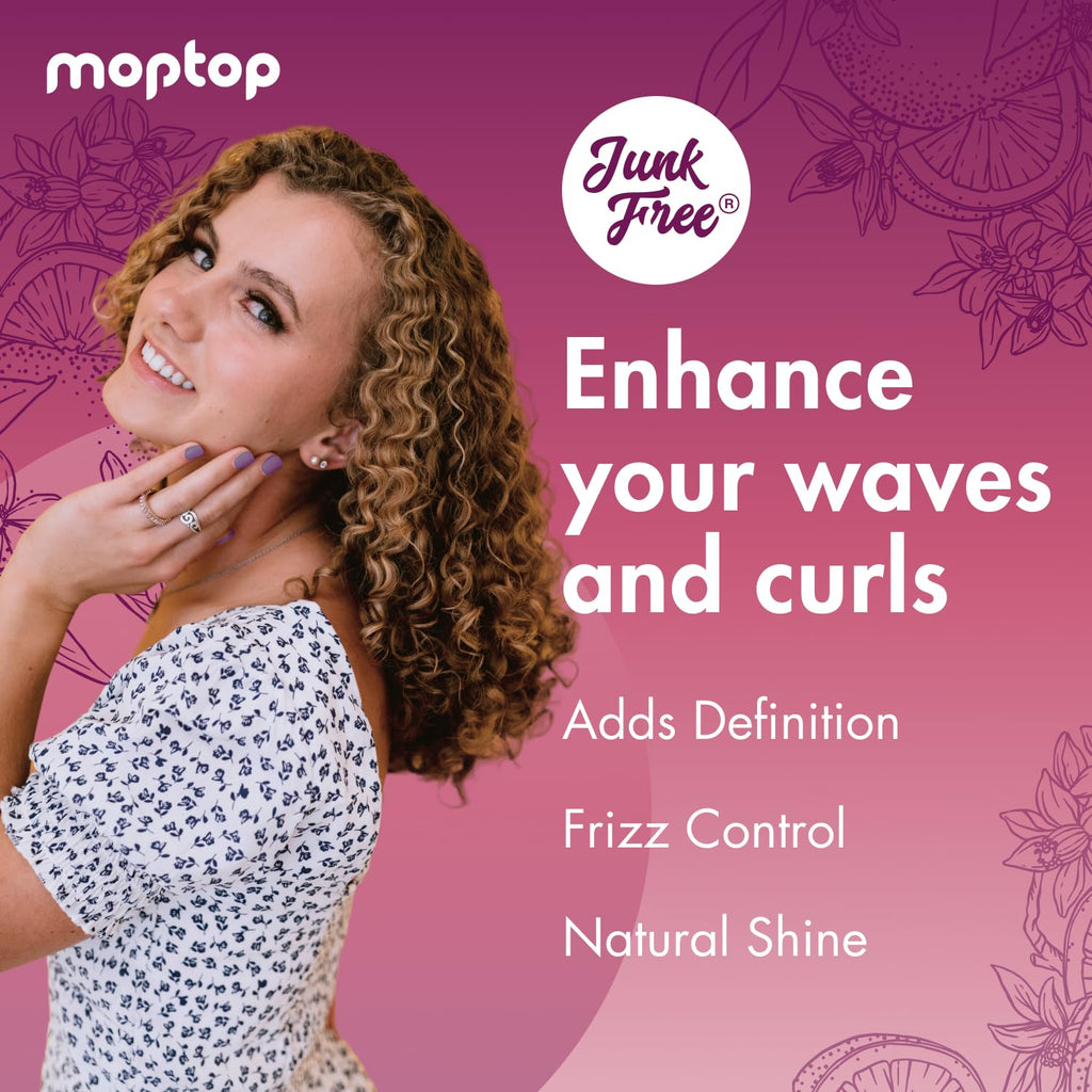 MopTop Curl Enhancer Gel – Lightweight Curl Definer with Aloe & Honey