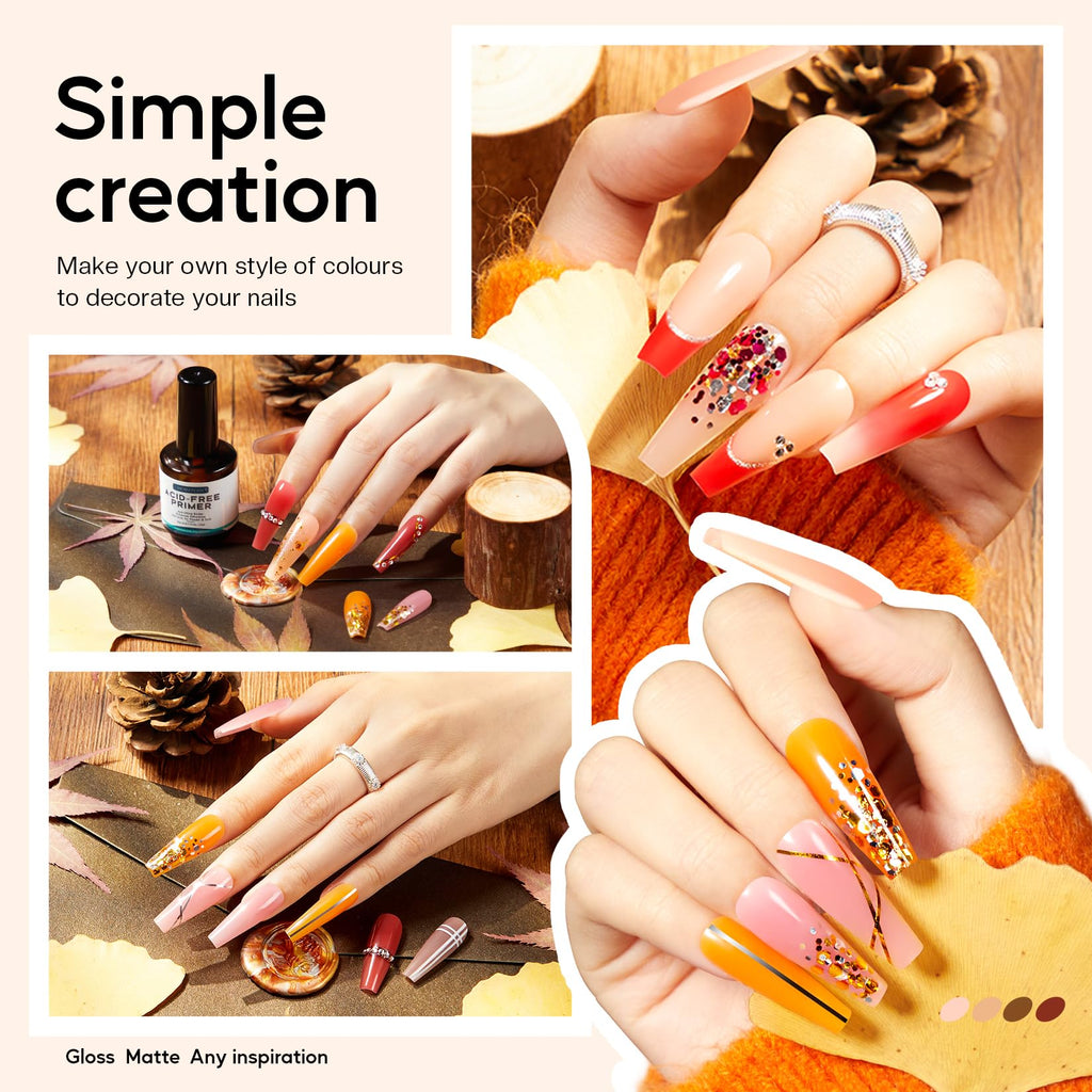 Morovan Poly Nail Gel Kit – 32 Colors, UV Lamp, Starter DIY Kit