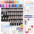 Morovan Poly Gel Nail Kit – Complete DIY Manicure Set with Lamp & Tools