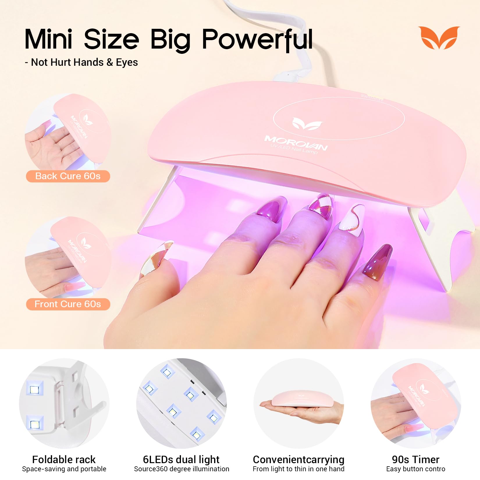 Morovan Poly Gel Nail Kit – Complete DIY Manicure Set with Lamp & Tools