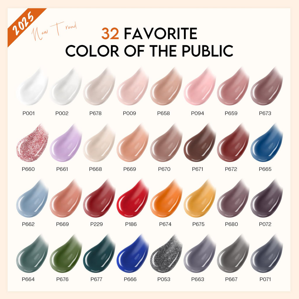 Morovan Poly Nail Gel Kit – 32 Colors, UV Lamp, Starter DIY Kit
