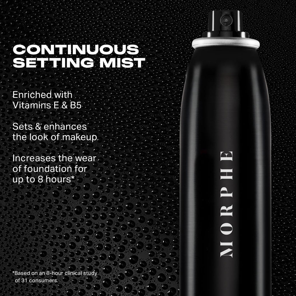 MORPHE Mini Continuous Setting Mist – Travel-Size, Natural Radiant Finish