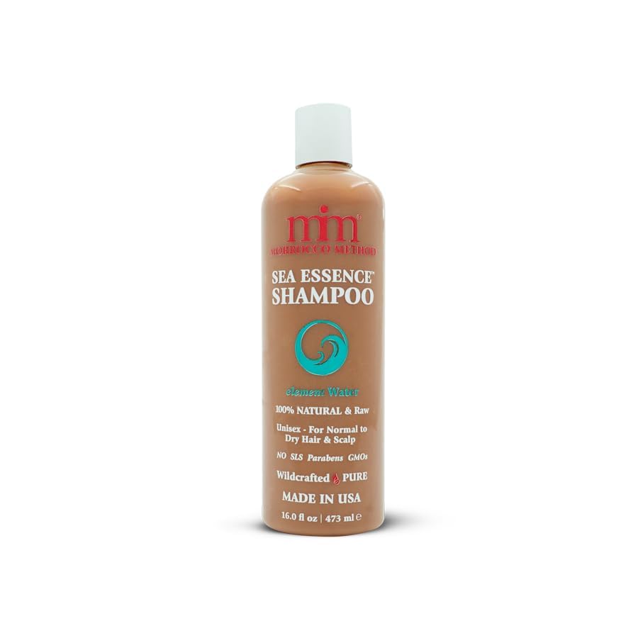 Sea Essence Shampoo by Morrocco Method – 100% Natural & Raw, Sulfate-Free for Normal to Dry Hair | Made in USA