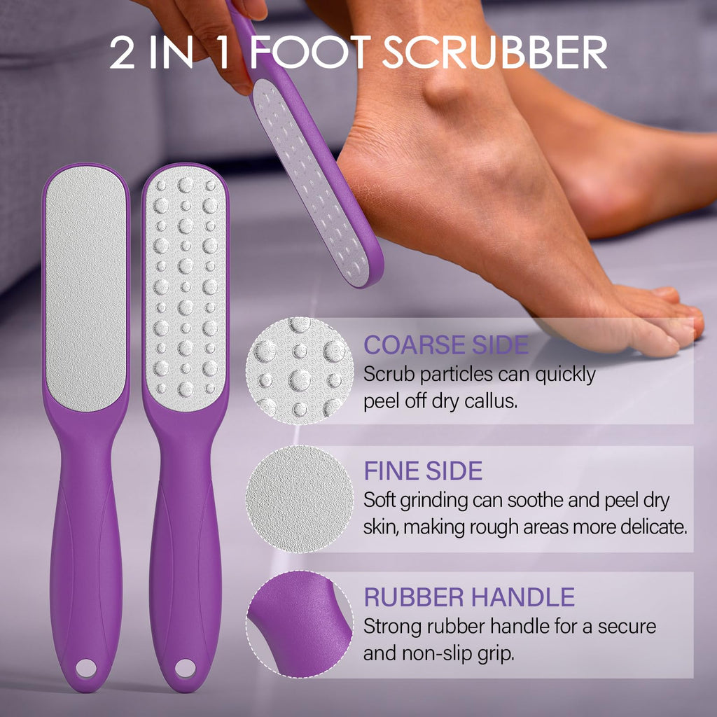 MOSRROU Pedicure Kit – 4-Piece Foot Spa Set with Lavender Soak, Cream, Gel & File
