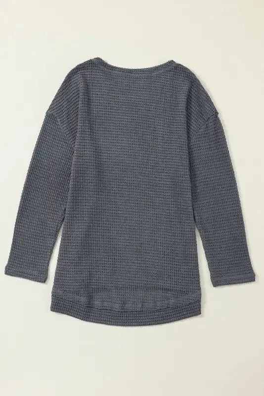 Moss Green Textured Knit Top | Plus Size Long Sleeve